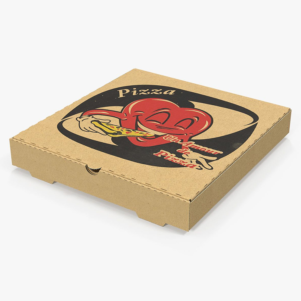 Single pass printer print on pizza box