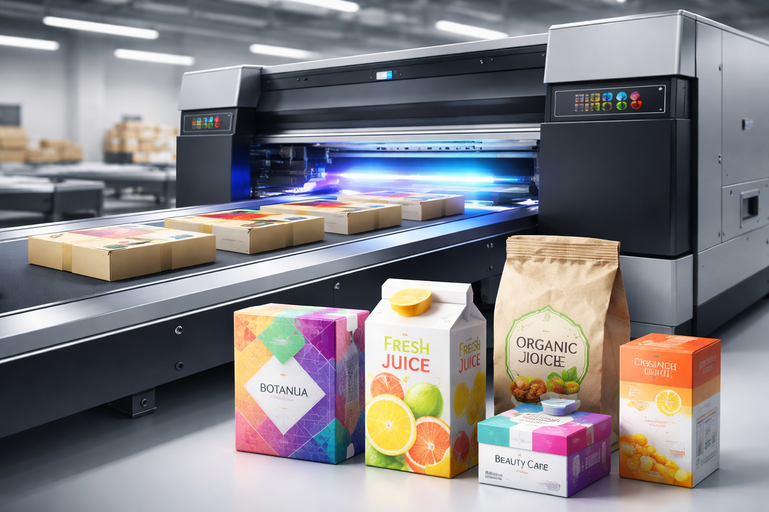 Packaging Finishing and Quality Control Using Hybrid UV Printing