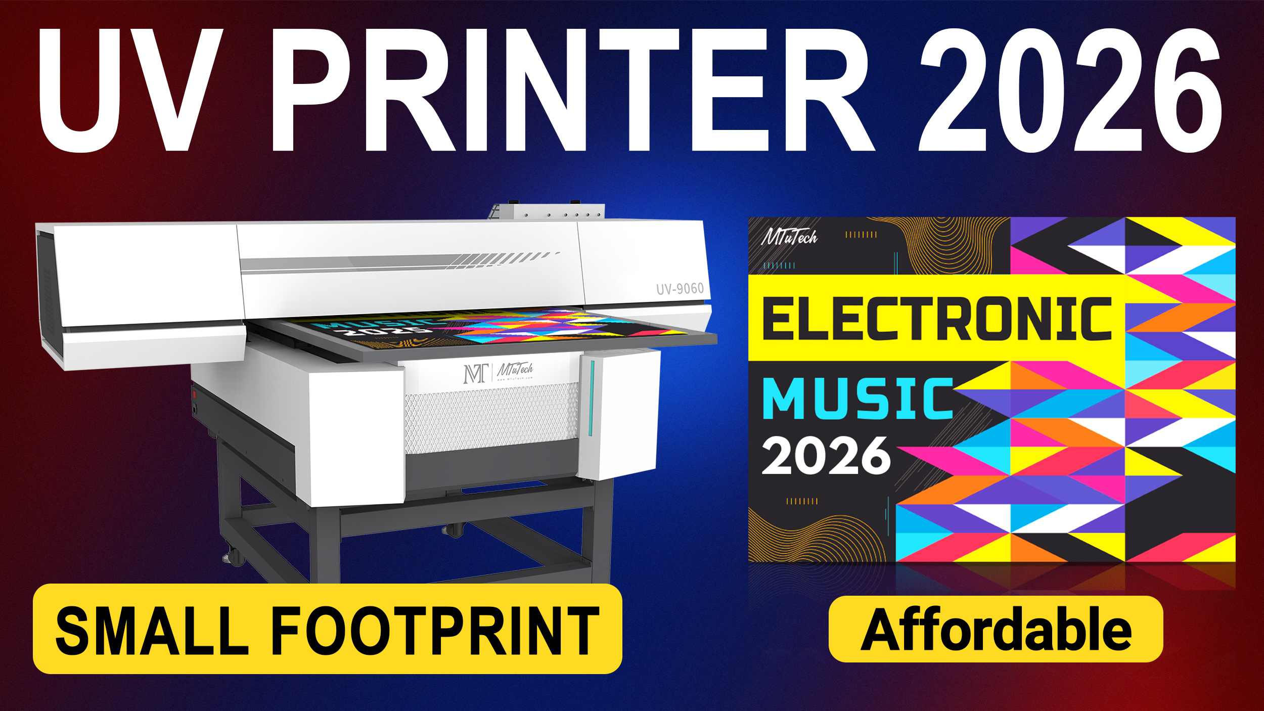 UV Printer 9060 for small batch custom product printing